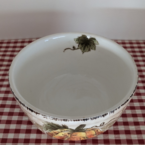 Pumpkin Fest Hand Painted Soup / Salad Bowl - Picture 2 of 8